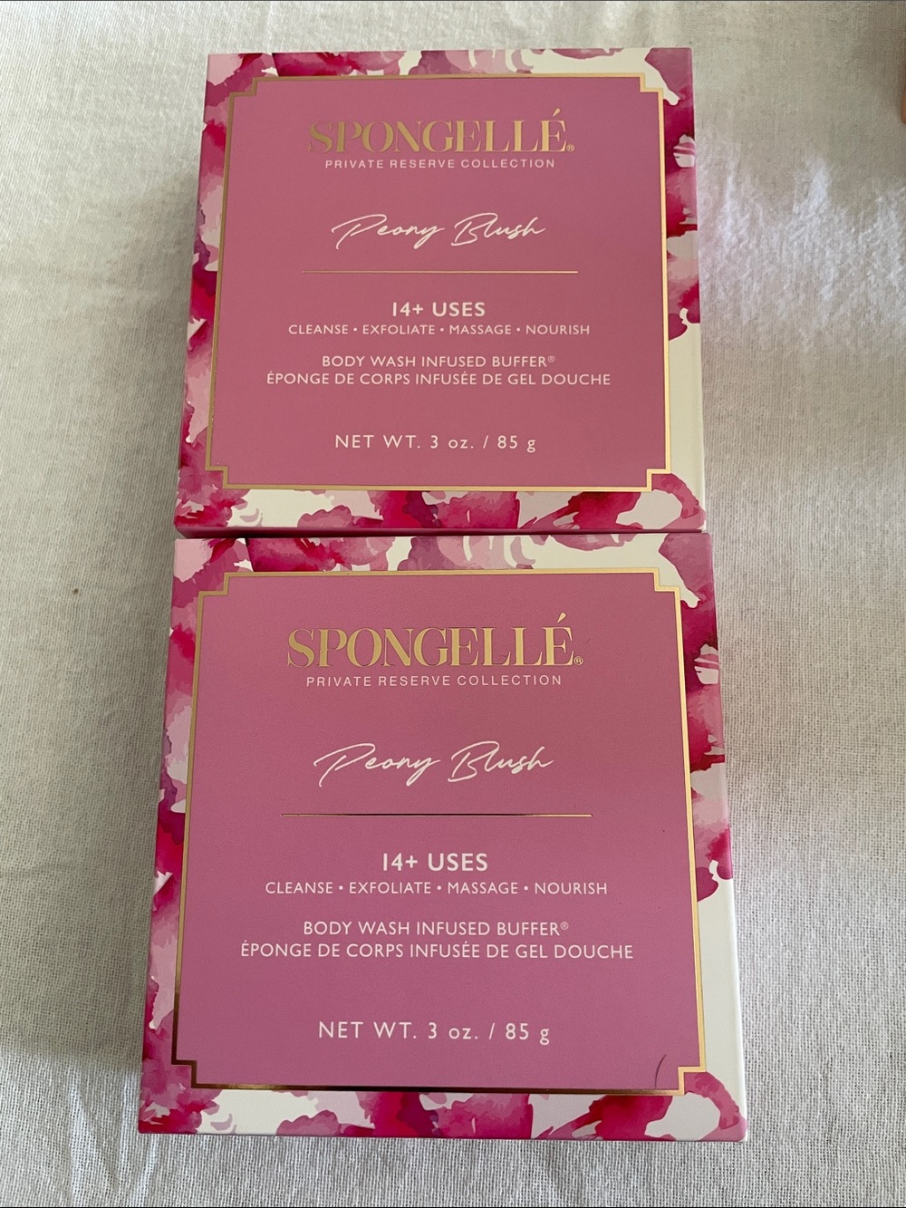 Spongellé Peony Blush Body Wash Infused Buffer - Pink